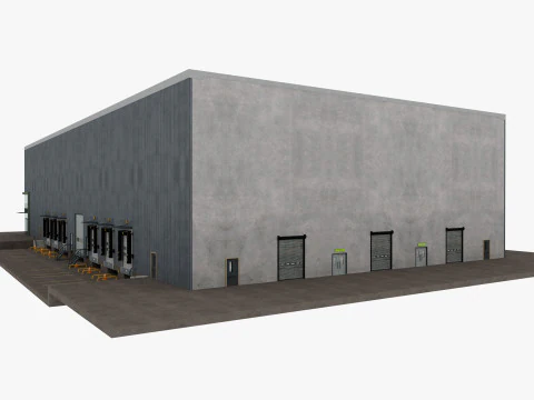 Warehouse Logistic 11 interior and exterior 3D Model