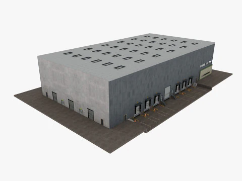 Warehouse Logistic 11 interior and exterior 3D Model