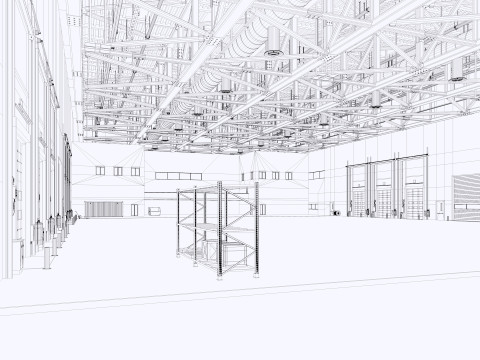 Warehouse Logistic 11 interior and exterior Modelo 3D