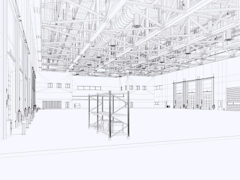 Warehouse Logistic 11 interior and exterior 3D Model