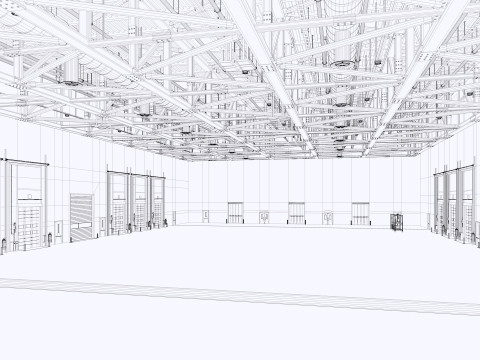 Warehouse Logistic 11 interior and exterior Modelo 3D