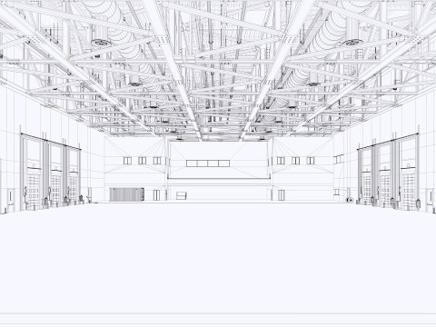 Warehouse Logistic 11 interior and exterior Modelo 3D