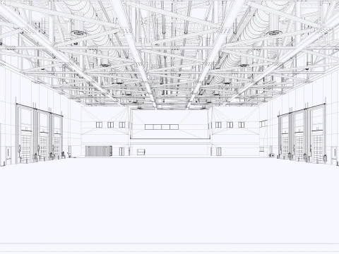 Warehouse Logistic 11 interior and exterior 3D Model