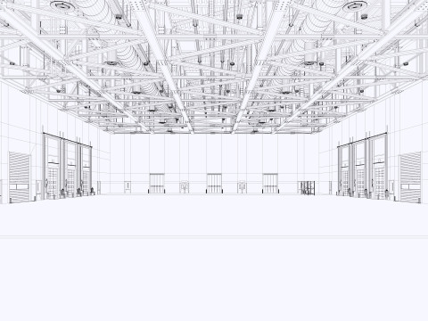 Warehouse Logistic 11 interior and exterior Modelo 3D