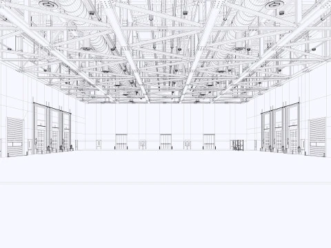 Warehouse Logistic 11 interior and exterior 3D Model