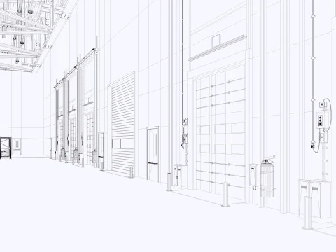 Warehouse Logistic 11 interior and exterior 3D Model