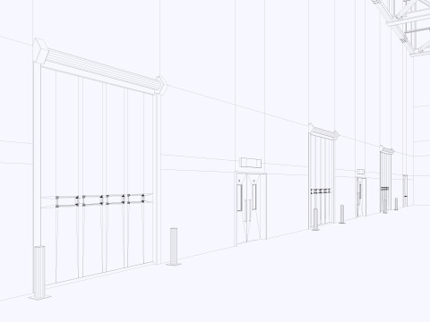 Warehouse Logistic 11 interior and exterior Modelo 3D