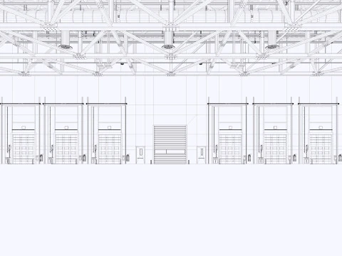 Warehouse Logistic 11 interior and exterior 3D Model