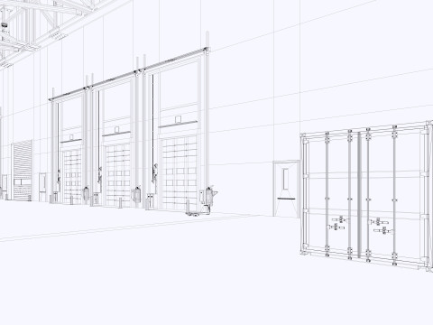 Warehouse Logistic 11 interior and exterior Modelo 3D