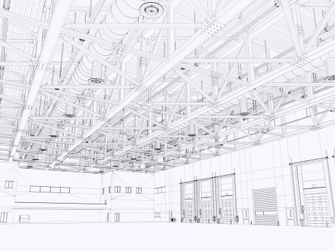 Warehouse Logistic 11 interior and exterior Modelo 3D