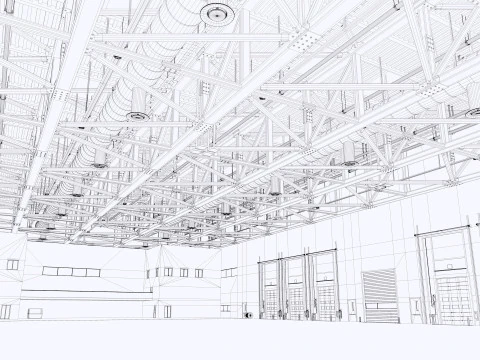 Warehouse Logistic 11 interior and exterior 3D Model