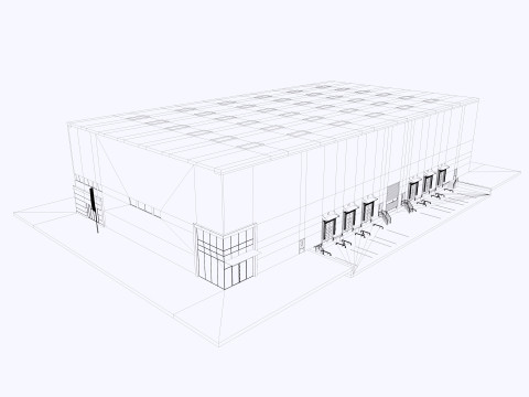 Warehouse Logistic 11 interior and exterior Modelo 3D