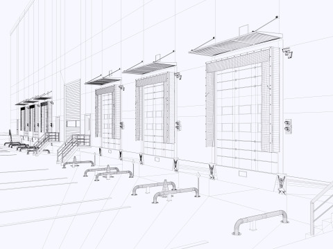 Warehouse Logistic 11 interior and exterior Modelo 3D