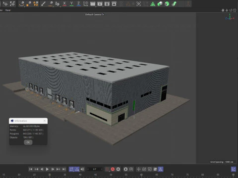 Warehouse Logistic 11 interior and exterior 3D Model