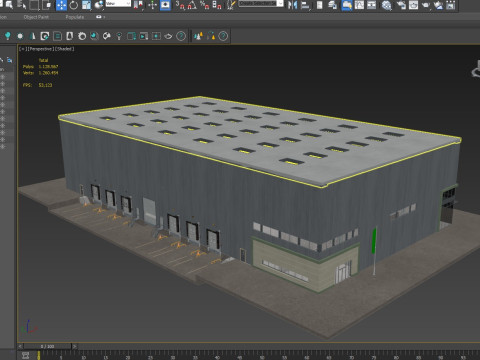 Warehouse Logistic 11 interior and exterior Modelo 3D