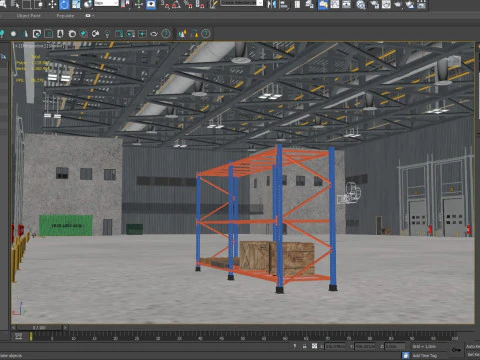 Warehouse Logistic 11 interior and exterior 3D Model