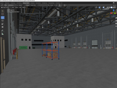 Warehouse Logistic 11 interior and exterior Modelo 3D