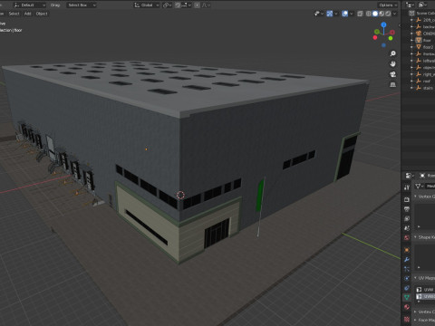 Warehouse Logistic 11 interior and exterior Modelo 3D