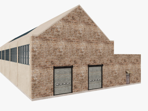 Warehouse Factory Hall 3D Model
