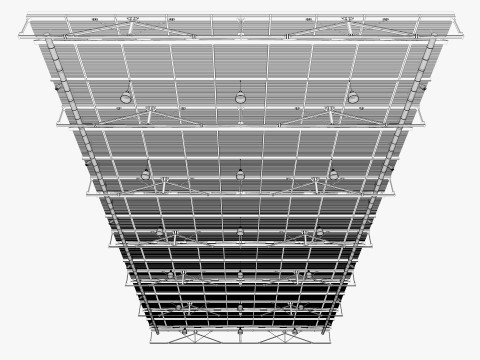 Ceiling Ventilation Pipes 13 3D Model