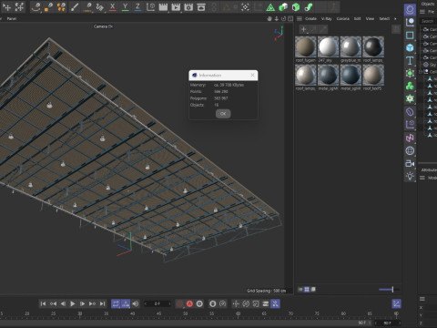 Ceiling Ventilation Pipes 13 3D Model
