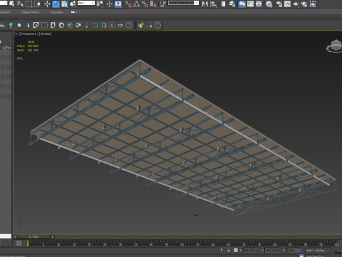 Ceiling Ventilation Pipes 13 3D Model
