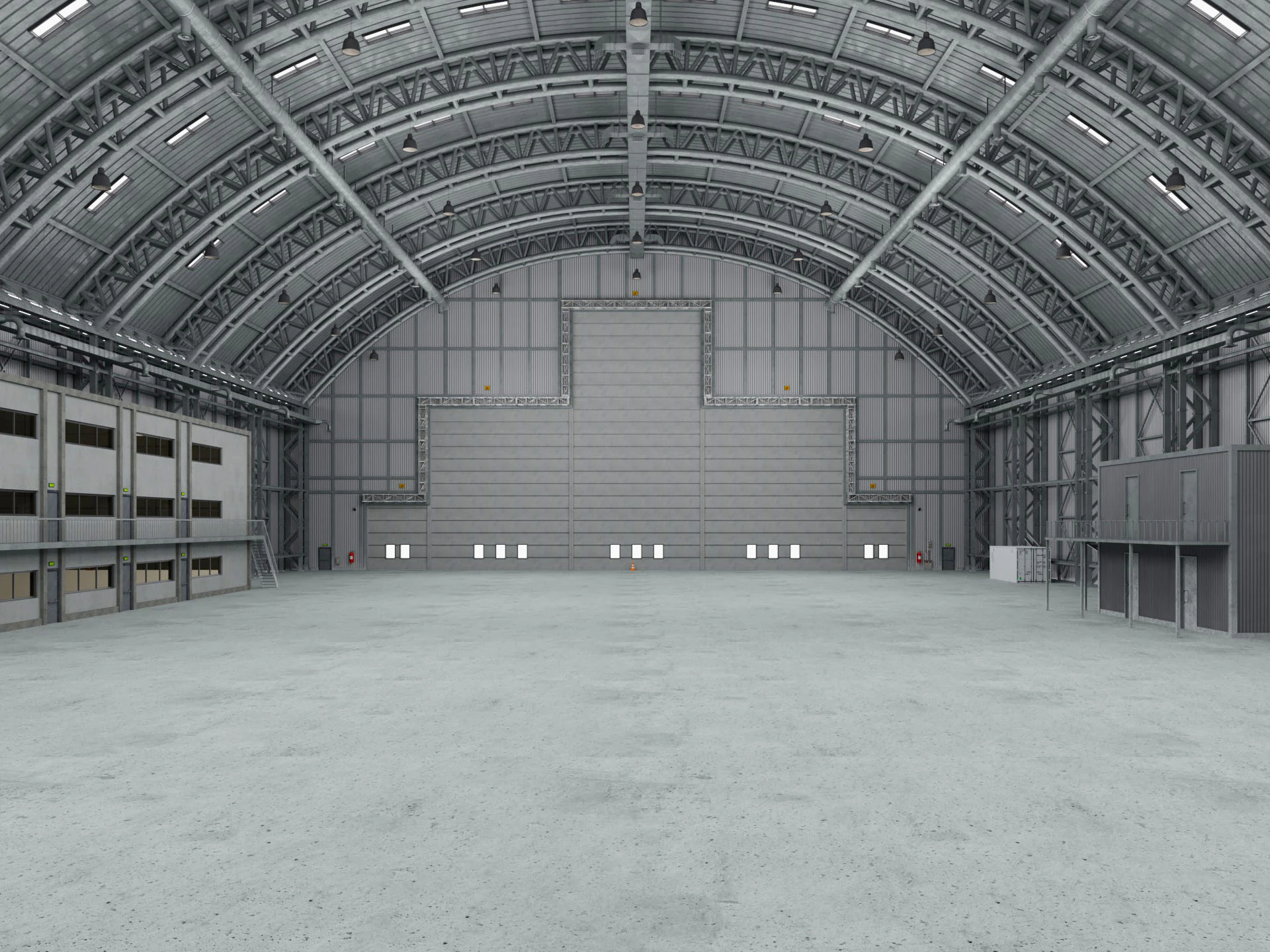 机库 3 3D 模型 .c4d .max .obj .3ds .fbx .stl .blend 