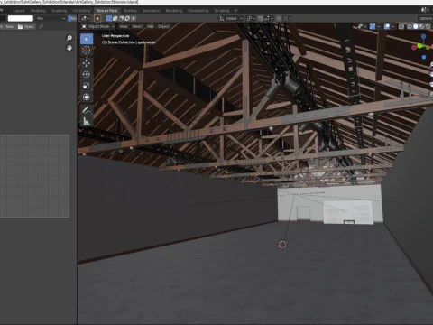 Art Gallery Exhibition 5 3D Model