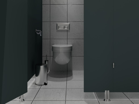 Restroom public wc 2 3D 模型