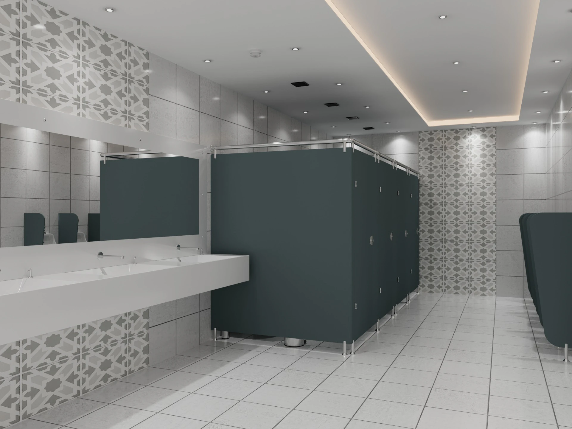 Bagno pubblico wc 2 Modello 3D .c4d .max .obj .3ds .fbx .stl .blend