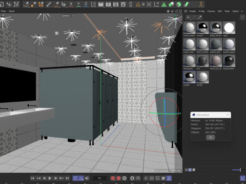 Restroom public wc 2 3D 模型