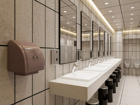 Restroom public wc 3D Model