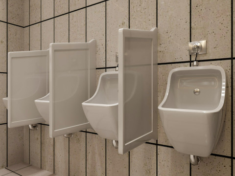 Restroom public wc 3D Model