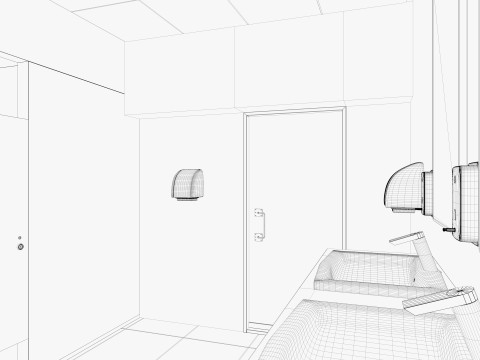 Restroom public wc 3D Model