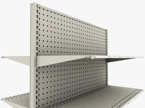 Prateleira de loja Low-poly Modelo 3D