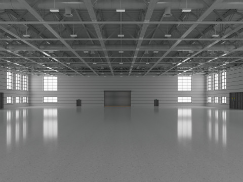 Warehouse interior and exterior 4 Model 3D