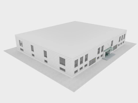 Warehouse interior and exterior 4 3D Model