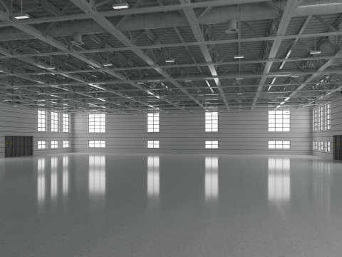 Warehouse interior and exterior 4 Model 3D