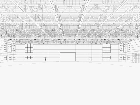 Warehouse interior and exterior 4 3D Model