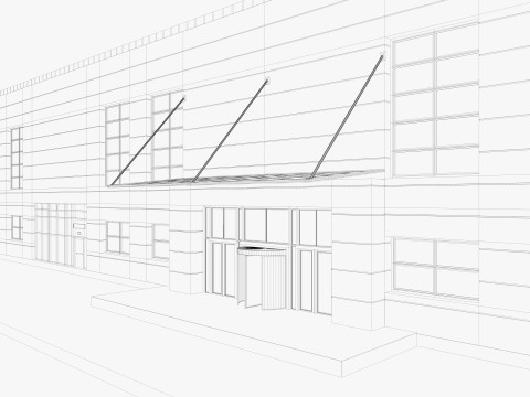 Warehouse interior and exterior 4 Model 3D