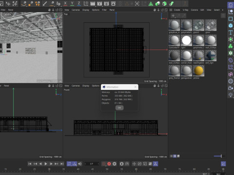 Warehouse interior and exterior 4 Model 3D