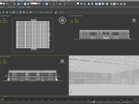 Warehouse interior and exterior 4 3D Model