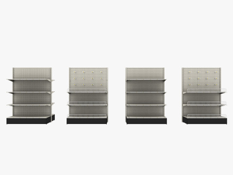 Store Shelf 2 Low-poly 3Dモデル