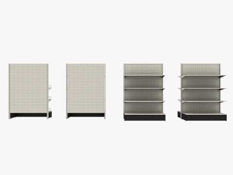 Store Shelf 2 Low-poly 3Dモデル
