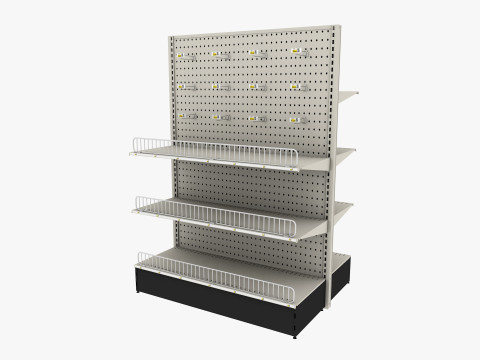 Store Shelf 2 Low-poly 3Dモデル