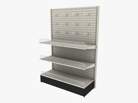 Store Shelf 2 Low-poly 3Dモデル