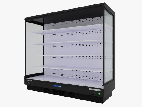 Supermarket Freezer Refrigirator Low-poly Modello 3D
