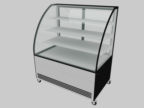 Supermarket Shelves Low-poly 3D Model