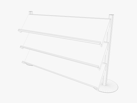Supermarket Shelves Low-poly 3D Model