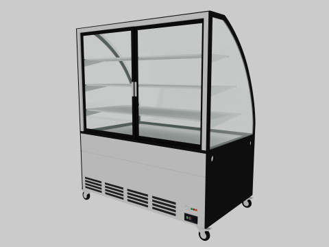 Supermarket Freezer Refrigirator 2 Low-poly 3D Модель